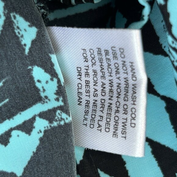 PINK REPUBLIC Aztec Short Dress Sz S Turquoise Black Bar Back Pockets Soft - Picture 6 of 11